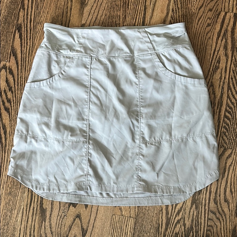 Patagonia Sz S Light Gray Casual Mini Skirt skort lined shorts